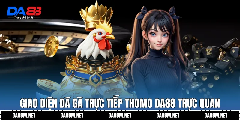 Giao diện đá gà trực tiếp thomo DA88 trực quan